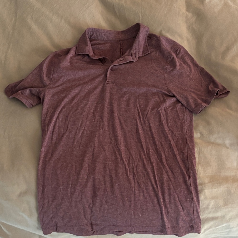 Men's Lululemon Casual Polo Shirt - Maroon